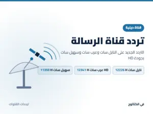 تردد قناة الرسالة الجديد على النايل سات وعرب سات HD تردد قناة الرسالة على النايل سات وعرب سات