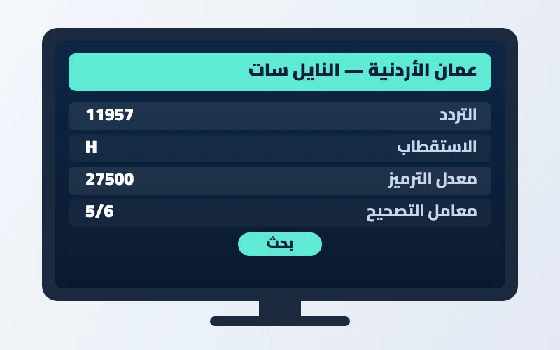 تردد قناة عمان الأردنية الجديد 2026 على النايل سات 2 إعدادات تردد قناة عمان الأردنية على الرسيفر
