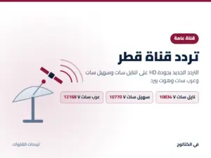تردد قناة قطر الجديد على النايل سات وسهيل سات وعرب سات HD تردد قناة قطر على النايل سات وسهيل سات