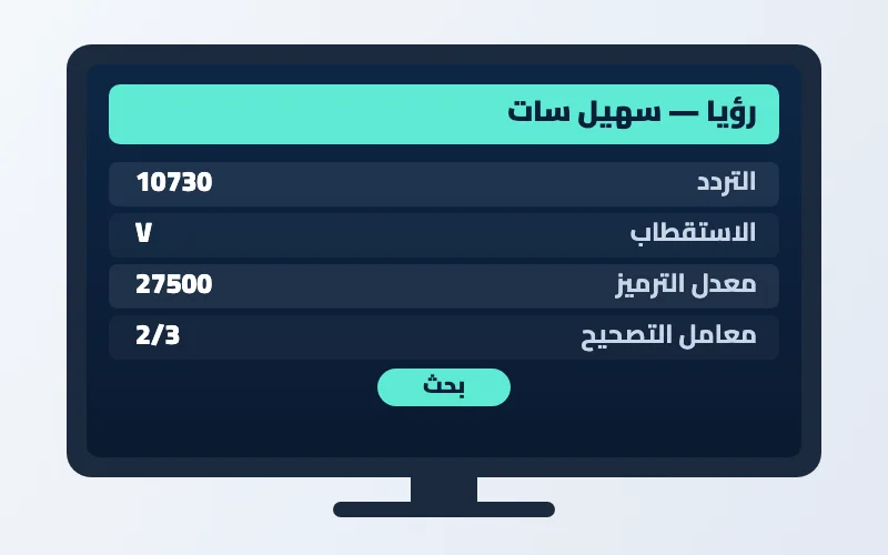 تردد قناة رؤيا الجديد 2026 على سهيل سات والنايل سات بجودة HD 2 إعدادات تردد قناة رؤيا على الرسيفر