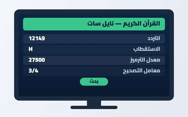 تردد قناة القرآن الكريم السعودية الجديد بث مباشر من مكة 2 إعدادات تردد قناة القرآن الكريم السعودية على الرسيفر