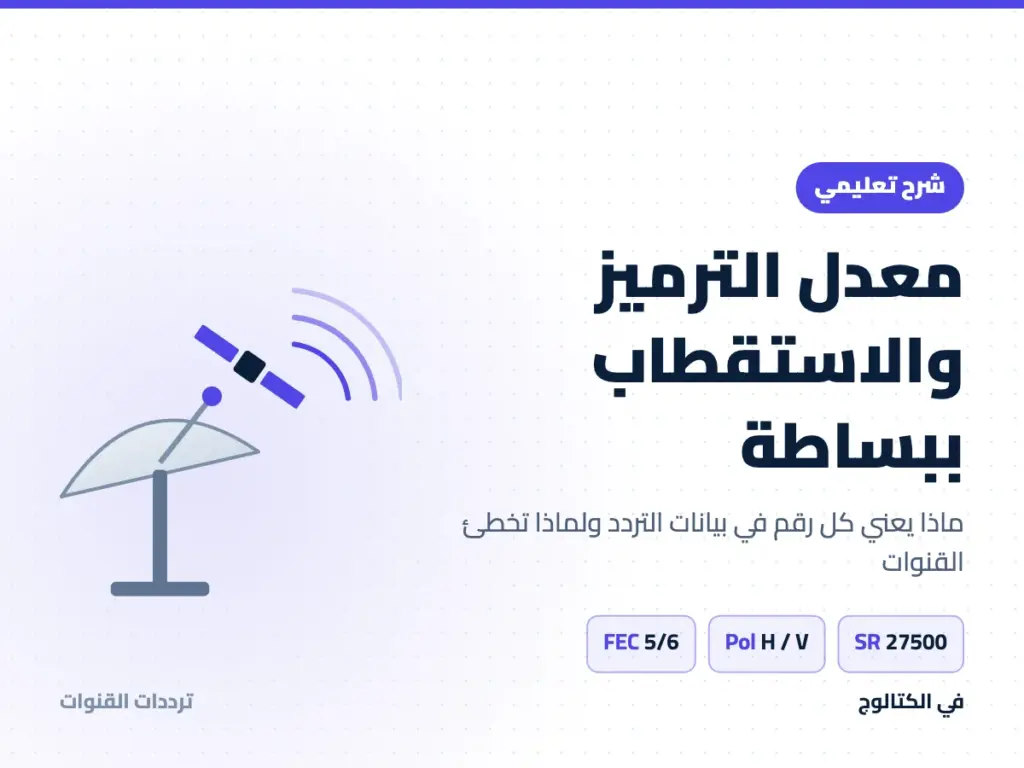 شرح معدل الترميز والاستقطاب ببساطة