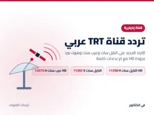 تردد قناة TRT عربي الجديد 2026 على النايل سات وعرب سات بجودة HD تردد قناة TRT عربي على النايل سات وعرب سات